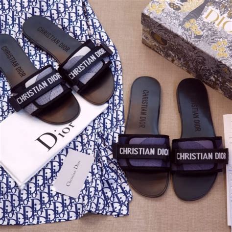 dior revolution slides black|christian dior slides women's.